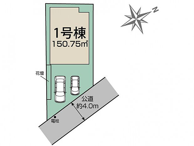 松戸市小金きよしケ丘4丁目1棟 区画図