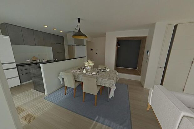 No.5_LDK2（撮影_2024年10月）LDKに隣接した『ヌック』は、ご家族がゆるやかにつながる、ちょっとした居心地のいい空間です。