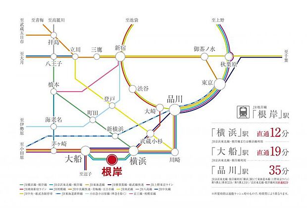 横浜駅まで直通12分、品川駅まで35分。都心へのアクセスもスムーズです。