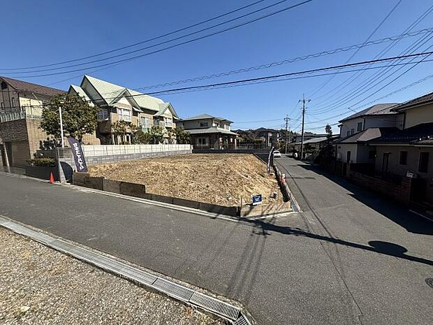 【土地全景3(撮影_2025年3月)】※販売済区画を含む場合がございます。最新の販売状況は区画図等をご参照下さい。