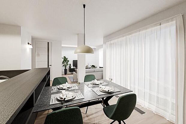 【No.1_LDK2　】明るく開放感のあるダイニング。※画像はすべてCG加工です。