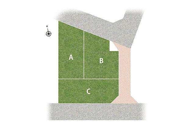 【区画図】51坪超の広々区画が広がり、利便豊かな大久保エリア!自由設計区画も分譲中です。山手小学校徒歩約7分、マルアイ北大久保店徒歩約4分。教育・買い物・医療施設が徒歩圏内にバランスよく揃います。