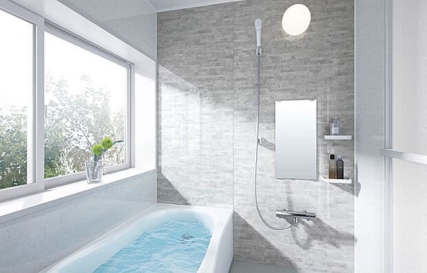 【浴室】◇乾きやすく、カビが生えにくいカラリ床。排水溝のぬめりやカビを抑制、「抗菌」・「防カビ」仕様。お掃除らくらく、クリーンで嬉しい設備。