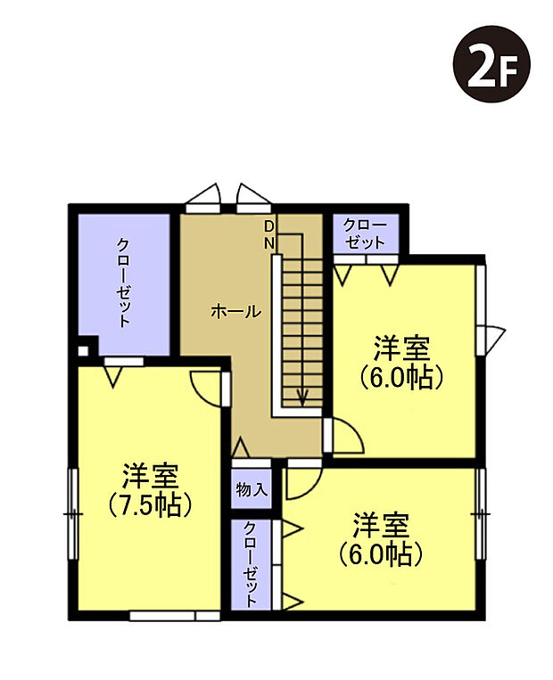 【【建築プラン例】】建物面積:112.21m2
建物代金:2750万円(税込)
※杭工事、分水工事、諸費用別途
※設計プランの参考一例であって、当該プランの採用可否は任意です。