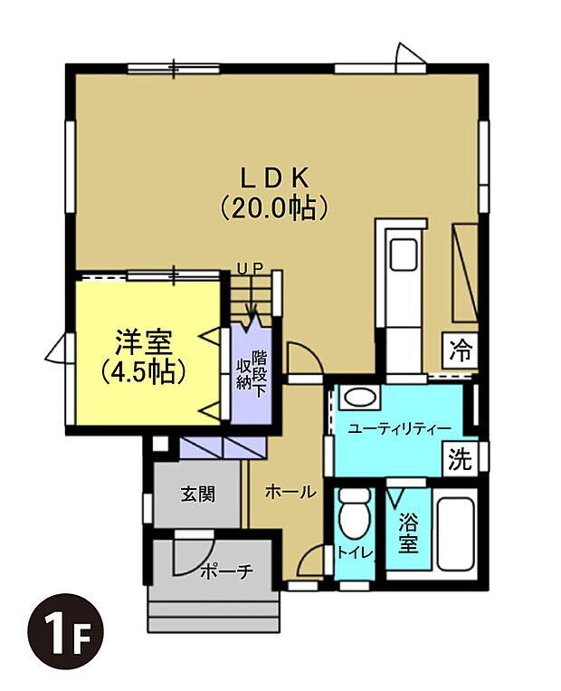 【【建築プラン例】】建物面積:112.21m2
建物代金:2750万円(税込)
※杭工事、分水工事、諸費用別途
※設計プランの参考一例であって、当該プランの採用可否は任意です。