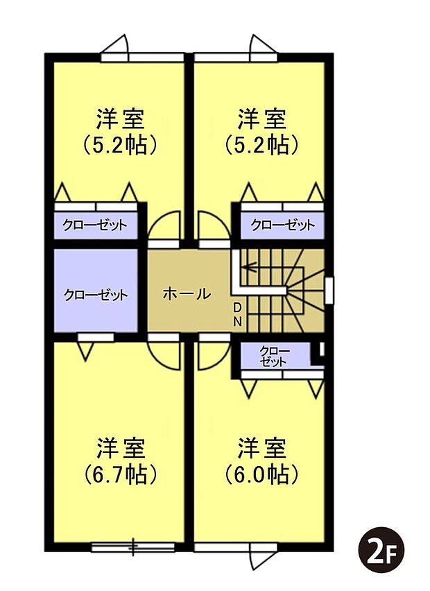 【【建築プラン例】】建物面積:102.68m2
建物代金:2570万円(税込)
※杭工事、分水工事、諸費用別途
※設計プランの参考一例であって、当該プランの採用可否は任意です。