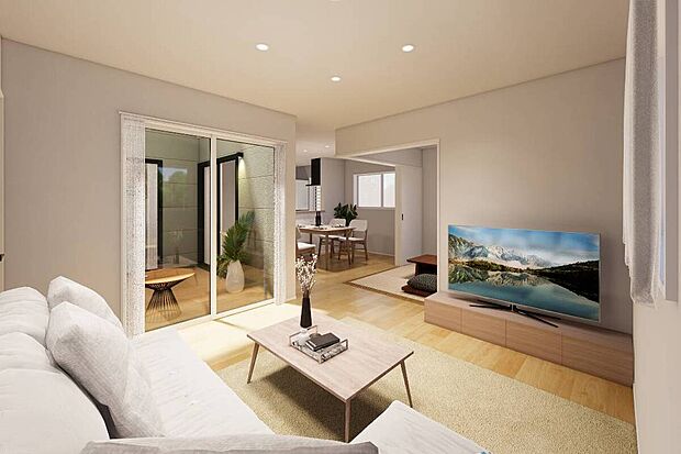 【1号地:LDK】完成予想パース