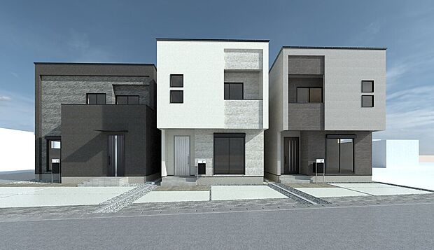 【完成予想図／No.6】将来壁を作って2室に分割可能なお部屋あり。家族構成の変化に合わせて間取り変更していただけます。
