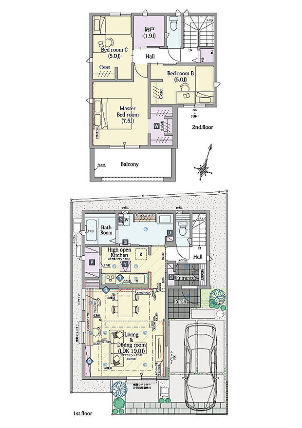 2号棟間取図