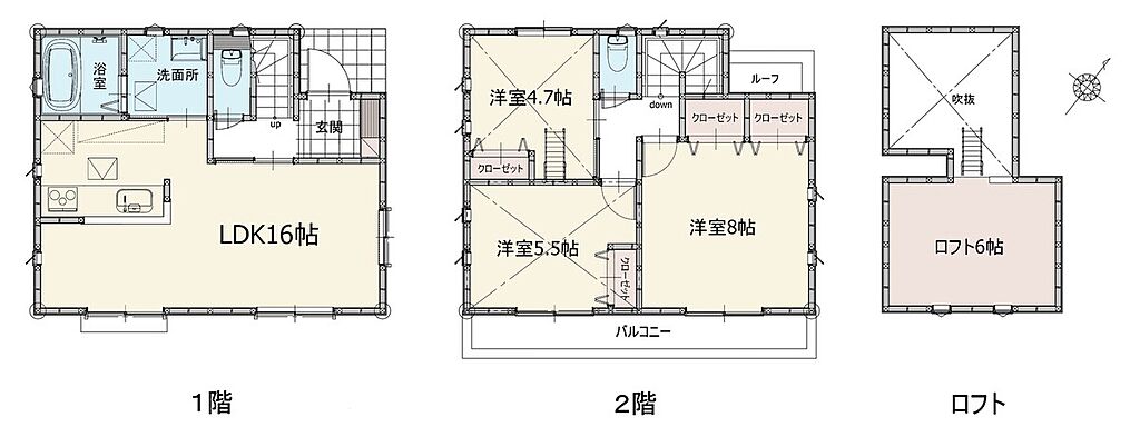 3LDK+ロフト