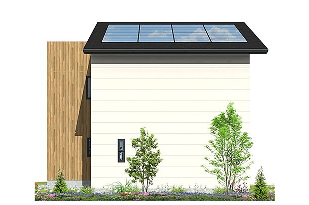 【完成予想図(外観)】2号棟 外観完成予想図(西面)