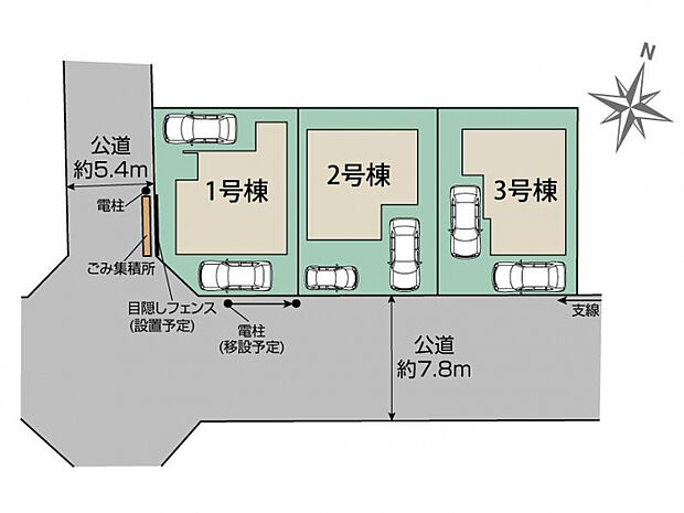 杉並区善福寺4丁目3棟 区画図