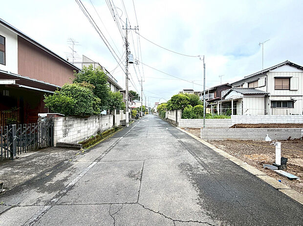【前面道路】全面道路公道約5.8m！公道につき、権利関係すっきり。