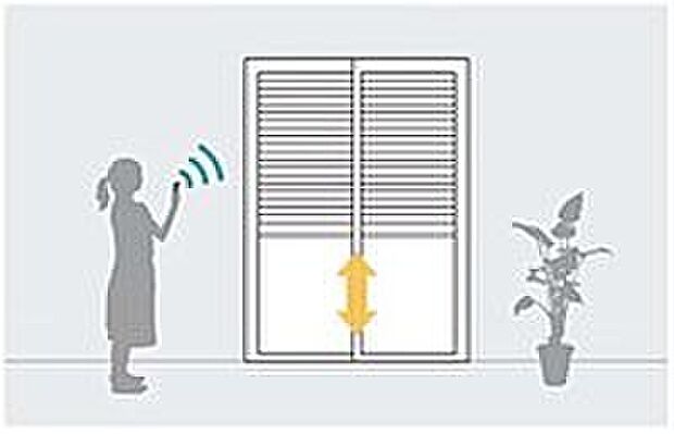 【１階掃出窓に「電動シャッター」標準装備】１階掃出窓に電動シャッターが標準装備。リモコンのボタン操作リモコン一つで簡単に開閉することが出来ます。突然のゲリラ豪雨や寒い冬の時期など窓を開けずに室内からシャッターの開け閉め操作は大変便利です。
