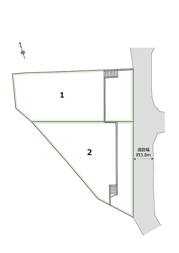 ※戸建住環境形成地区
※外壁後退:1.5m、敷地面積:165m2以上の場合・・・建ぺい率50%・容積率80%
※セットバック有
※絶対高さ制限:10m