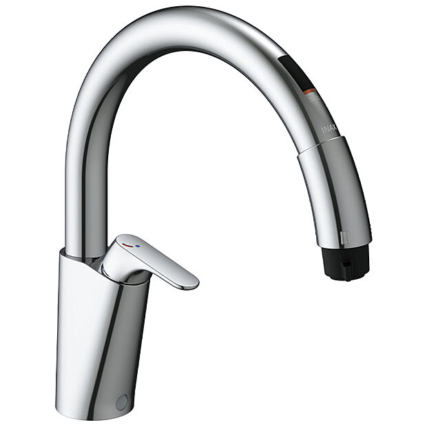 【タッチレス水栓】センサーが感知して楽々操作。吐水も止水も手をかざすだけ。