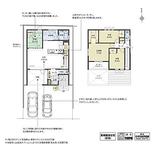 リビング南側にプライベート感のある中庭を計画。ガーデニングを楽しんだり、子どもが自由に遊べる空間となっています。また帰宅時には大きなサッシから中庭へ視線が抜けるため、心地よい開放感を得られます。

※設計性能評価取得済 