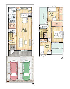 自由設計のため、参考プランになります。 