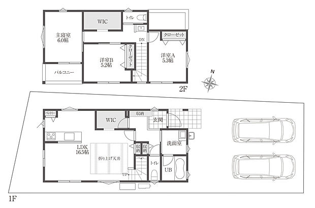 【３LDK＋２S（WIC×２）】月々の支払い例

例１
頭金０円／変動金利0.80％／40年返済
ボーナス払い（年２回）149,238円
月々 約62,582円

例２
頭金０円／変動金利0.80％／40年返済
ボーナス払い（年２回）99,492円
月々 約70,861円