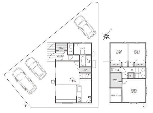 【３LDK+２S（玄関クローク/WIC）】月々の支払い例
頭金0円 変動金利0.80％・40年返済・ボーナス払い(年２回)

例1)
ボーナス払い約 241,415円
 月々 　69,156円

 
例２)
ボーナス払い約 181,427円
 月々 　79,140円