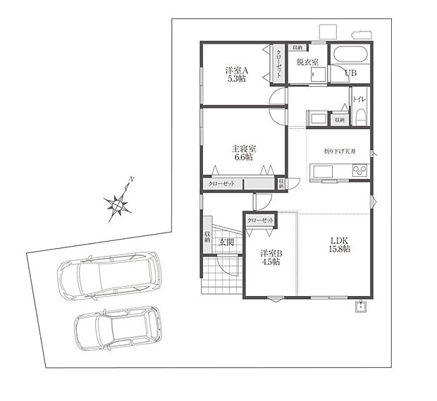 【３LDK】月々の支払い例
頭金0円 変動金利0.80％・40年返済・ボーナス払い(年２回)

 例1 ）
ボーナス払い約 256,046円
 月々 　69,156円
 
例２）
ボーナス払い約 196,058円
 月々 　79,140円
