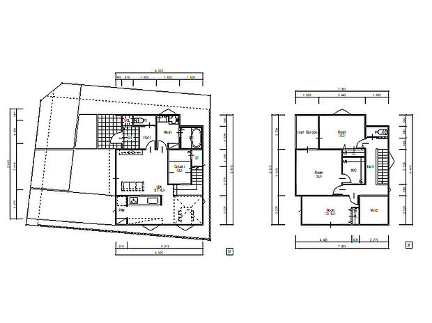 【木田池ノ島参考プラン】
コンパクトでありながら部屋数と収納が充実した家