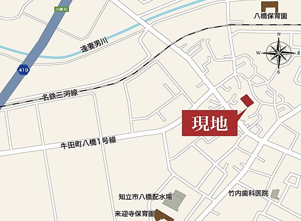 【【現地案内図】】歴史と自然が調和した魅力的なロケーション。歴史文化を感じられるスポットが多いため、四季を感じながら周辺散策が楽しめそうです。