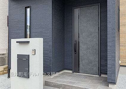 宅配ポスト付門柱