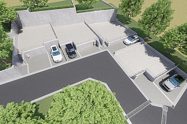 現地パース　全区画ゆとりの40坪超で、安心感ある街並みが整った分譲地