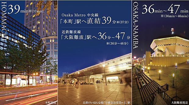 ●大阪中心部へも好アクセス!