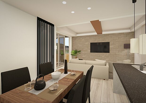 【キッチン】人気の対面式キッチンを採用!リビングの様子を見渡すことができ、小さなお子様のいるご家庭でも安心です♪