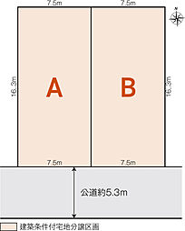 【積水ハウス】北区神明町分譲地【建築条件付土地】の土地画像