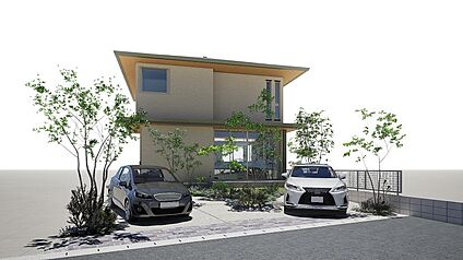 B号地【暖】緑の中に佇む小さな豊かな家