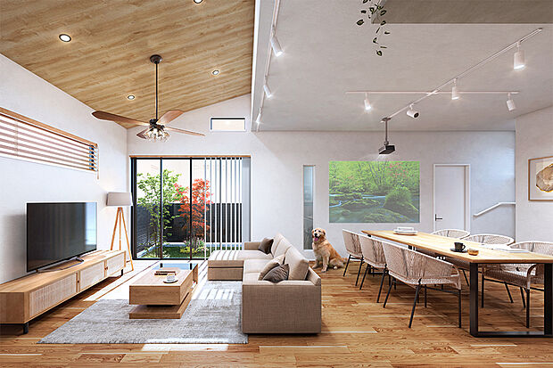 【住まう人の個性を受け止め、心地よさを広げるインナーデザイン】
半個室空間の中で自分の時間を堪能できるスキップフロアや、広々としたスペースを確保した20帖LDKの2つのスタイルのプランを採用しました。