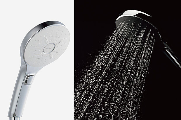 【【ウルトラファインバブル(エコアクアシャワー)】】浴室には、ウルトラファインバブルを含むシルクミストが皮脂汚れを優しく洗い落とすエコアクアシャワーを標準採用。保温・保湿・血流促進効果もあります。