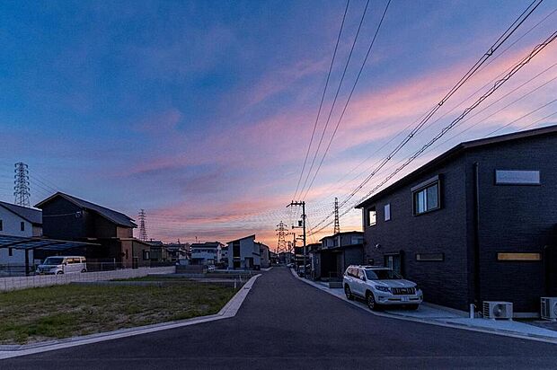 【【現地写真/ファンフィールドエリア】】ファンフィールドエリア今期分譲38区画!全区画、プランニングの幅が広がるゆとりある敷地◎広いお庭やリビングなど、ご希望をお聞かせください!