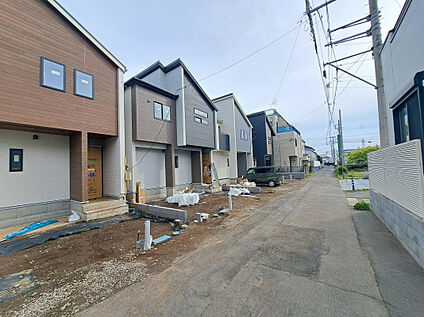 ただいま建築中！完成後はきれいでおしゃれな外観の住まいが誕生
