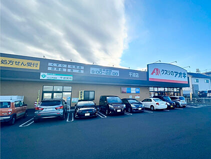 クスリのアオキ千波店 現地から190m～210m。(徒歩3分。(最長))