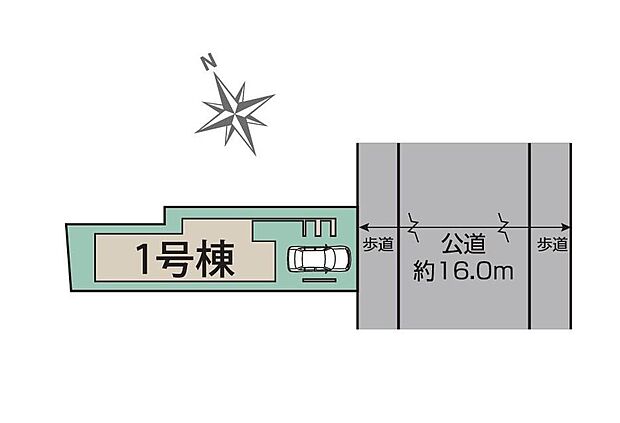 【現地外観写真】
住宅性能評価で耐震等級３（最高等級）を取得！お客様を守る大切な住宅だからこそ、第三者の検査を受けて安心して住んでいただける住宅をご案内させて頂きます。
