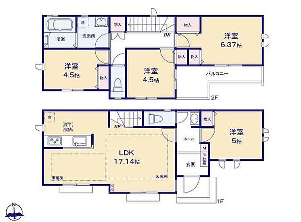 (A号棟)、価格6690万円、4LDK、土地面積115.88m2、建物面積90.67m2