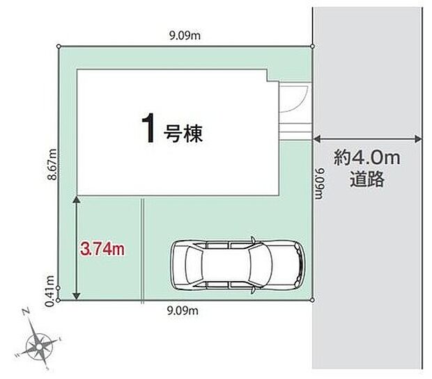 車の往来が少ないため、ご自分のペースで駐車できます。小さなお子様のいるご家庭も安心ですね♪