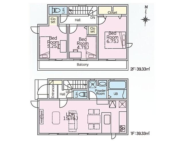 【前面道路含む写真】小平市立第二小学校まで徒歩1分！お子様の通学も安心の環境♪スーパー徒歩7分と近く、急なお買物も便利◎