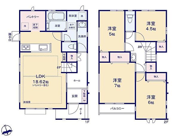 (A号棟)、価格8990万円、4LDK、土地面積140.14m2、建物面積100.81m2
