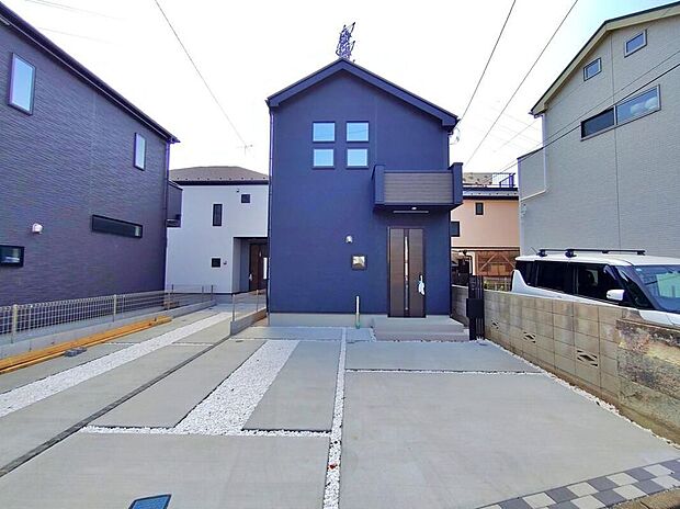【現地外観写真】1号棟 ＪＲ中央線「国分寺」駅までバスで15分「新町第二公園」停歩7分♪この街で・この家で暮らしたいと思わせる理由を是非現地でお確かめ下さい。