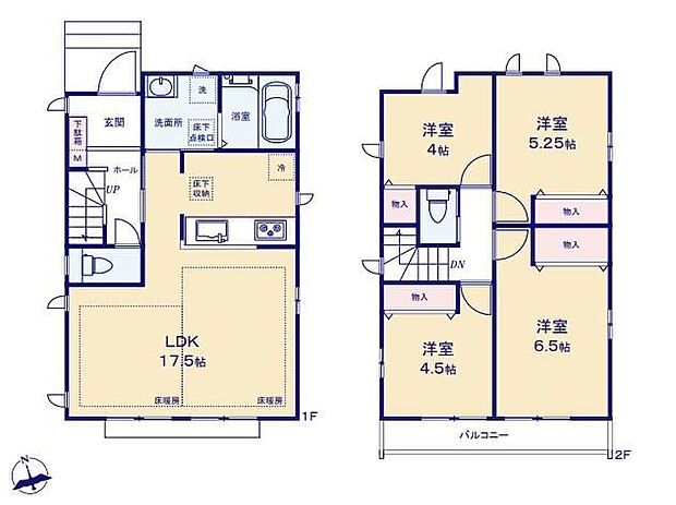 【4LDK】自然光がたっぷり室内に降り注ぎ、居心地のよいリビング。
ご家族の楽しい笑い声が聞こえてきそうです。
間取りが変わるだけで暮らしが変わる、子育て目線の家事導線を配慮した家づくり。