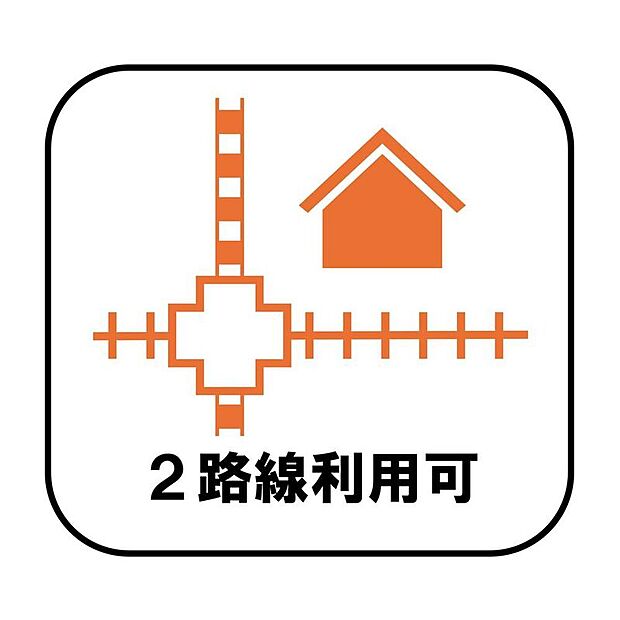 【【2路線利用可】】複数路線が利用可能なので、行き先や時間帯に合わせて移動手段を選べる利便性の高い立地です!毎日の通勤や休日のお出かけも、快適にお過ごしいただけます。