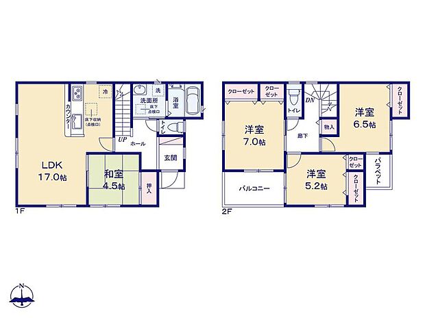 (1号棟)、価格3790万円、4LDK、土地面積150.49m2、建物面積99.22m2