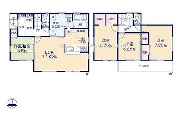 (4号棟)、価格2280万円、4LDK、土地面積286.6m2、建物面積101.43m2