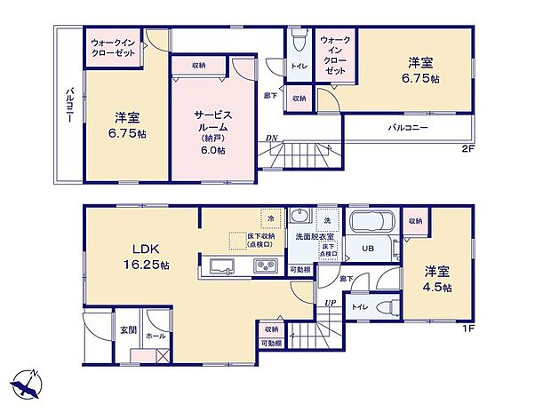 (1号棟)、価格3880万円、3LDK+S、土地面積92.37m2、建物面積88.69m2