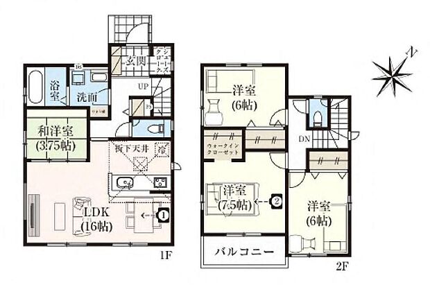 (1号棟)、価格4090万円、4LDK、土地面積138.11m2、建物面積97.29m2